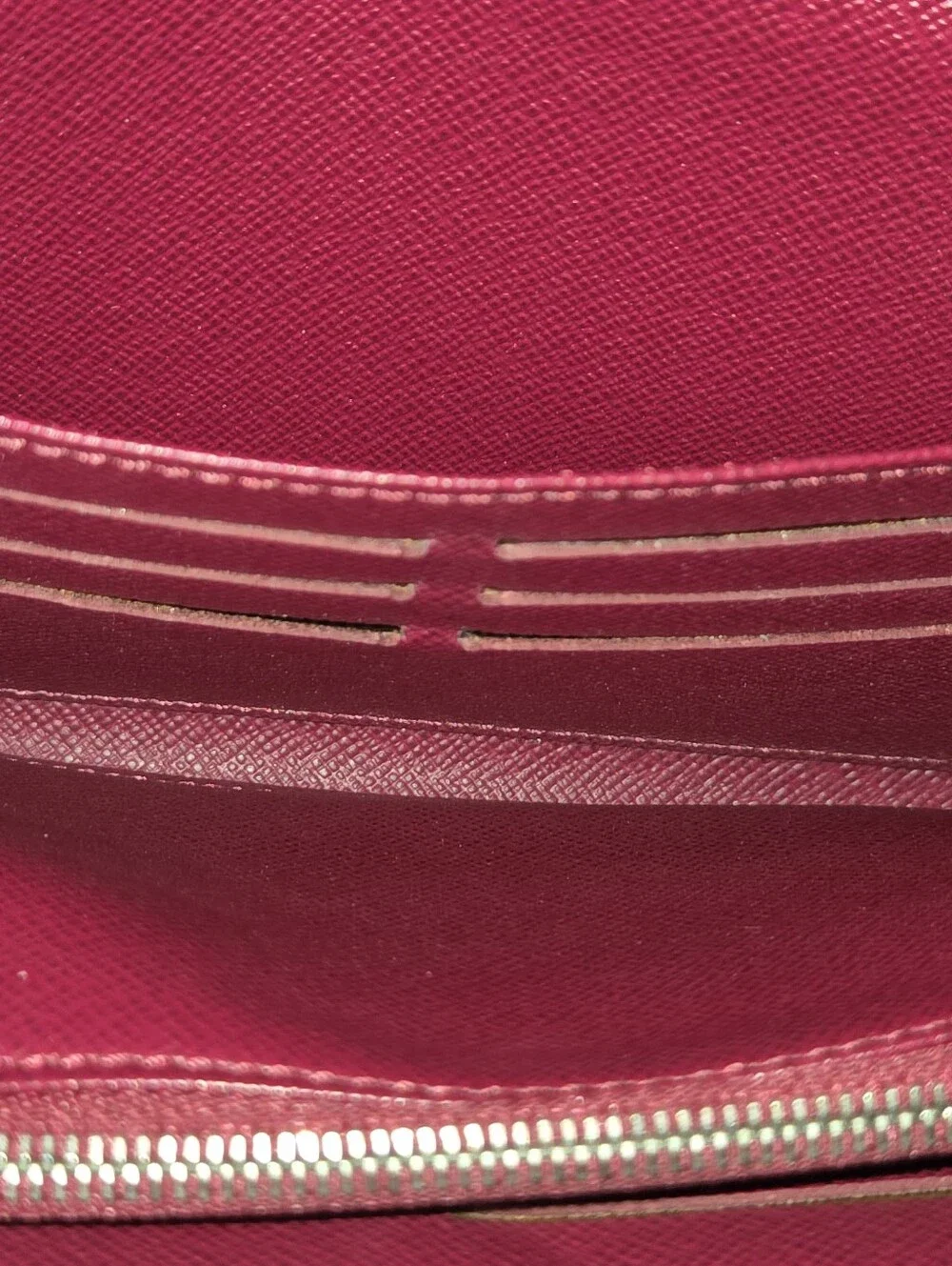 Louis Vuitton Epi Sarah Leather Envelope Wallet Fushia